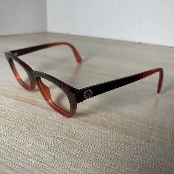 Gucci GG0372O 003 Eyeglasses Burgundy Bumble Bee Tip Frames Only 51-17-140 - Picture 3 of 10